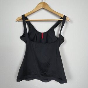 Spanx XL‎ Black Compression Tank Below Bra Shapewear Minimal Closet Staple
